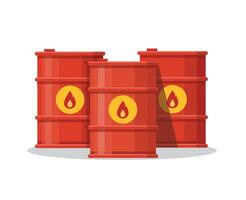 Oil barrels fuel vector