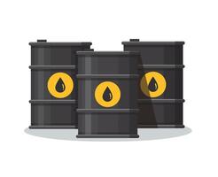 Oil barrels fuel vector