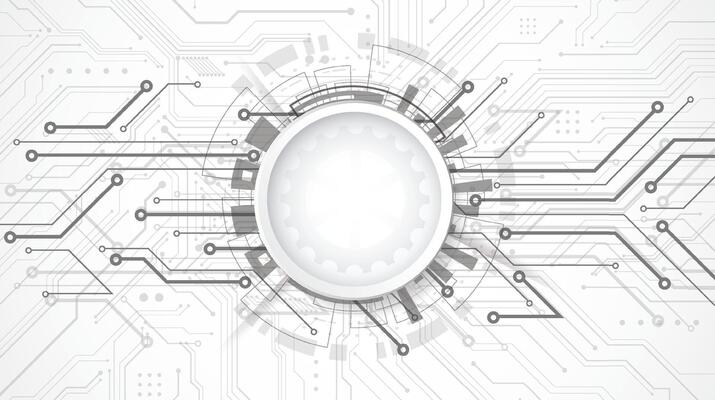 Abstract 3d design background with technology dot and line circuit board texture. Modern engineering, futuristic, science communication concept
