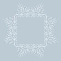 decorative frame with a mandala design vector