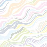 abstract pastel wavy line design background vector