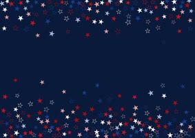 abstract starry background in red white and blue colours vector