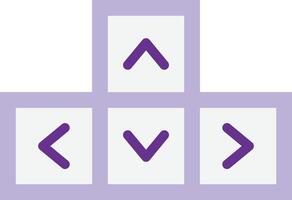Keyboard Action Arrow vector