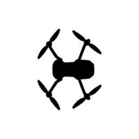 Drone Camera or UAV Silhouette, Flat Style, Can use for Art Illustration, Apps, Website, Pictogram, Logo Gram, or Graphic Design Element vector