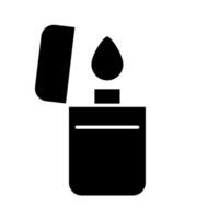 Lighter icon. Cigarette lighter illustration sign. Fire symbol or logo. vector