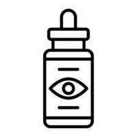 Eye Spray Line Icon Design vector