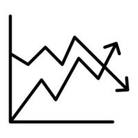 Volatility Line Icon Design vector