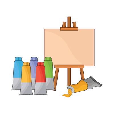 illustration of paint board