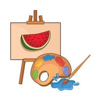 illustration of paint board vector