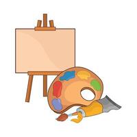 illustration of paint board vector