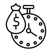 Payment Time Line Icon Design vector