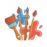 illustration of paint brush vector