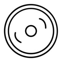 Compact Disk Line Icon Design vector