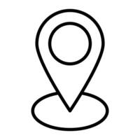 Location Line Icon Design vector