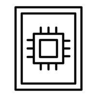 Data Interpretation Line Icon vector