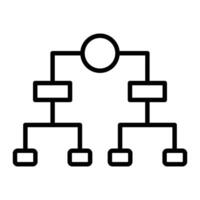 Design Algorithm Line Icon vector