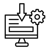 Landing Page Line Icon Design vector