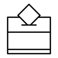 Vote Line Icon Design vector