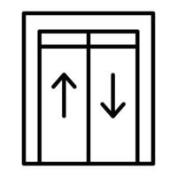 Lift Line Icon vector