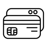 Card Payment Line Icon vector