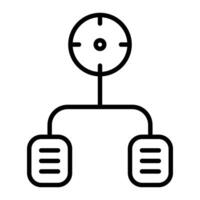Task Line Icon vector