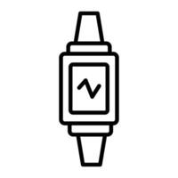 aptitud reloj línea icono diseño vector