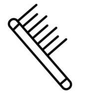 Comb Line Icon vector