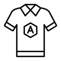 Shirt Line Icon vector