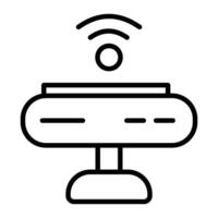 Sensor Line Icon Design vector