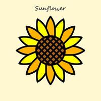 The Sunflower Illustration vector