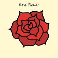 ilustración de flor rosa vector