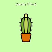 cactus de plantas de interior vector