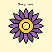 The Sunflower Illustration vector