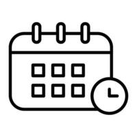 Calendar Line Icon vector