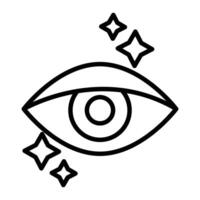 oftalmólogo línea icono diseño vector