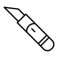 Scalpel Line Icon vector