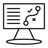 Strategic Planning Line Icon vector