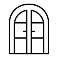 Door Line Icon vector