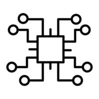 Embedded Line Icon Design vector