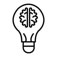 Innovation Thinking Line Icon vector