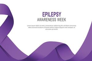 Epilepsy Awareness Week background. vector