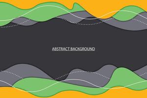 Papercut style background with lines. vector