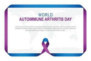 World Autoimmune Arthritis Day background. vector