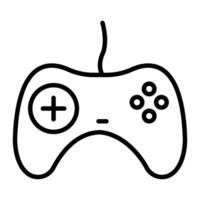 gamepad línea icono diseño vector