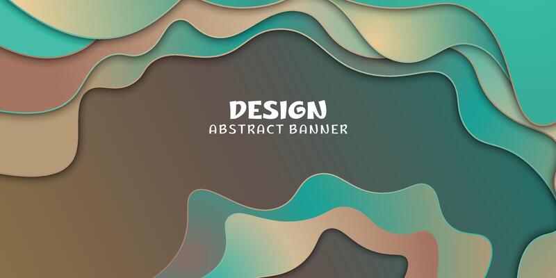 Gradient in papercut style background.