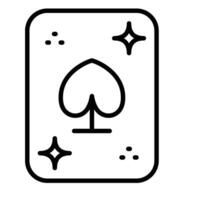 Magic Card Line Icon vector