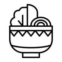 Dietary Food Line Icon vector