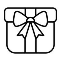 Gift Line Icon vector