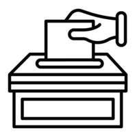 Ballot Line Icon Design vector