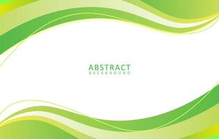 abstract green background space for text with curve style vector